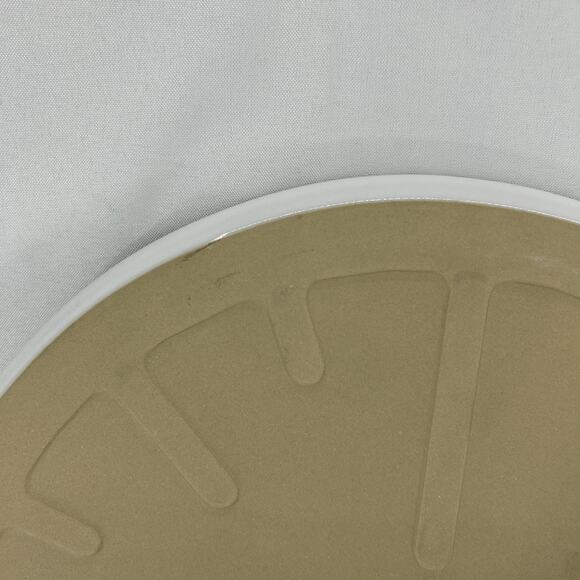 Pampered Chef 15" White Large Round Pizza Stone w/ Handles 1379 - Picture 12 of 15